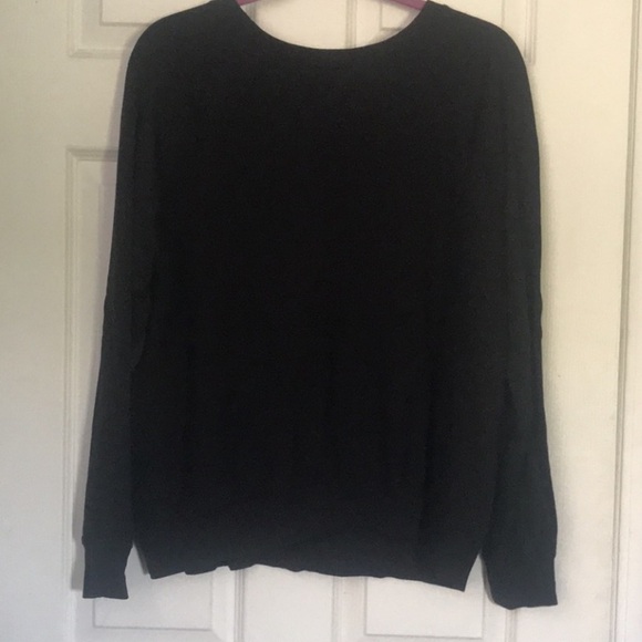 Torrid Black and Pink Floral Sweater with Cozy Knit Fabric size 0X - Picture 8 of 8